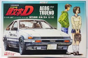 未組立 当時物 初販モデル フジミ 公道最速伝説 イニシャル D トヨタ AE86 トレノ （藤原 拓海) 仕様 レジンキャスト製 フィギュア 2体付