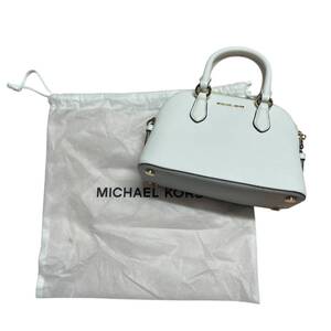 ◆未使用品◆MICHAEL KORS マイケルコース レザー ミニ ショルダー ハンドバッグ 2WAY 白 ホワイト レディース R76983ND