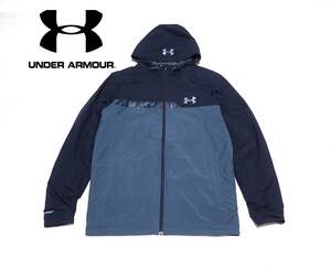 ☆UNDER ARMOUR　☆アンダーアーマー　☆オールシーズン　☆フード付き　☆ウインドブレーカー　☆パーカージャケット　☆メンズ　☆L　