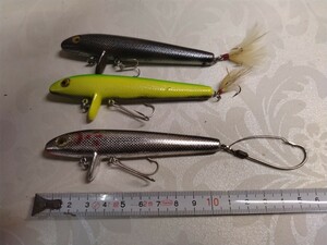 old オールド　コットンコーデル　ウォーキンスティック　美品3点セット!　検索)heddon、ボーマー、スミス、バルサ50