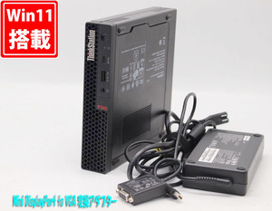 NVMe 新品512GB-SSD 美品 Lenovo ThinkStation P340 Tiny Windows11 8コア 第10世代 i7-10700T 16GB NVIDIA Quadro P620 Office付 管:1659h