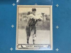 1940 Playball #92 BURGESS WHITEHEAD 1934 World Series Champion 本物　Vintage　Enjoy 84 years of MLB History!!