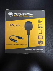 PowerDeWise Lavalier Microphone マイク USB-C マイクセット