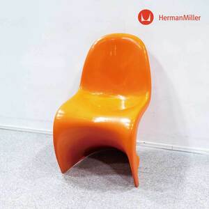 【中古品】Herman Miller ハーマンミラー Panton Chair パントンチェア ダイニング チェア レッド ヴィンテージ品 ヴェルナー・パントン 