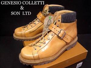 6万■新品　GENESIO COLLETTI & SON LTD　レザーブーツ イタリア