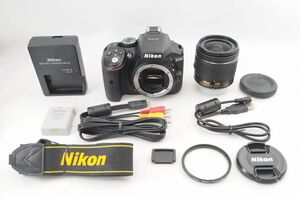 [美品] Nikon ニコン D5300 + AF-P 18-55mm レンズ #2625AB