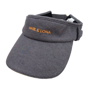 【1円】MARK&LONA マークアンドロナ サンバイザー リボン グレー系 FREE [240101140254]