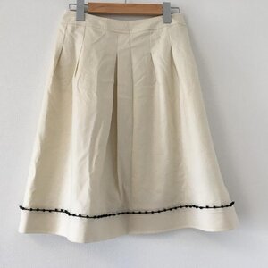 Rene 36 ルネ スカート ひざ丈スカート Skirt Medium Skirt 白 / ホワイト / X 黒 / ブラック / 10008764