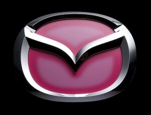 ★未開封 VALENTI ステアリング オーナメント プレート マツダ フレアピンク MZ-603P ヴァレンティ MAZDA 自動車 カー アクセサリー 装飾