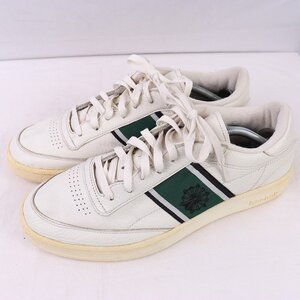 Reebok CLASSIC スニーカー 30.0cm/リーボック クラシック スニーカー 白 ホワイト 緑 黒 中古 古着 メンズ et1735