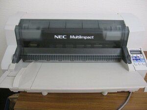 前トレー付　NEC MultiImpact ドットプリンター ★700JAN ★LAN ①