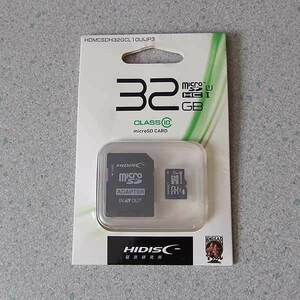 microSDHCカード HIDISC HDMCSDH32GCL10UIJP3 32GB UHS-1 CLASS10