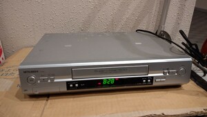 【中古】三菱 MITSUBISHi ビデオカセットレコーダー HV-FM7 VHS video hi-fi ビデオ デッキ 録画 再生 プレイヤー カセット テープ 