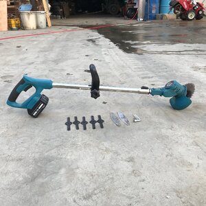 マキタ　MAKITA　充電式草刈機　18v　バッテリー　付属品あり　中古　京都発【F241210063-2】