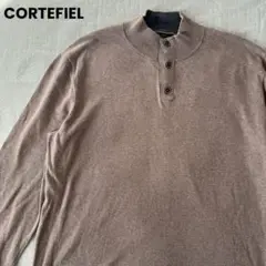 CORTEFIEL コルテフィエル　ヘンリー　モックネック　コットン　ニット