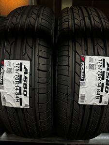 ヨコハマタイヤ　YOKOHAMA 175/70R14 2本　A580 2本　2023年製　