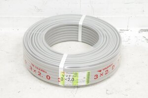 ■2024年2月■未使用■0650■ YAZAKI ヤザキ VVFケーブル (PbF) 3x2.0mm 100m 約16kg