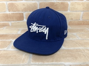 Stussy×NEW ERA ステューシー キャップ 帽子 ロゴ刺繍 ブルー 111398339＃5