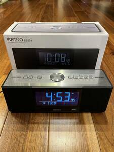 ◆極美品！ SEIKO SS501K ONKYO マルチサウンドクロック 目覚めアシスト ブラック◆ 