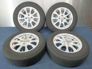 ★8.5-9分山★22年製★ ダンロップ DIGI-TYRE EC202 185/65R14　社外ホイール 14×5.5J +45 4H-100 4本セット E1251