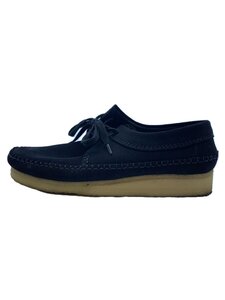 Clarks◆デッキシューズ/26.5cm/BLK/スウェード/21621