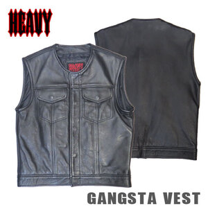 HEAVY ギャングスタベスト 44インチ　GANGSTA VEST　モトブルーズ［HVC-03］