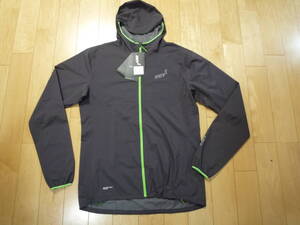 【新品】INOV8（イノヴェイト）TRAIL SHELL FZ☆PERTEX SHIELD（パーテックス・シールド）ジャケット☆軽量・防水☆黒（チャコール）M