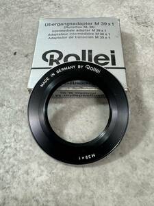 未使用　純正Rollei ローライフレックスSL35ボテ→ M39 x1 ライカLマウント変換アダプターリング 元箱付 