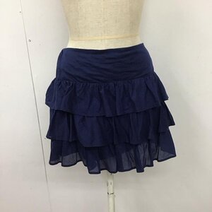 RALPHLAUREN XL ラルフローレン スカート ミニスカート ギャザー 段々 Skirt Mini Skirt Short Skirt 紺 / ネイビー / 10118843