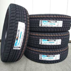 在庫OK 2024年製 (送料込み￥33,500) 195/80R15 107/105L ハンコック RW06 4本 1台 HANKOOK 冬 雪 ハイエース キャラバン バン 車検