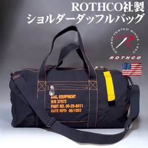 ボストンバッグ メンズ 2WAY ショルダー ROTHCO ロスコ オレンジプリント ブラック 黒