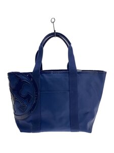 TORY BURCH◆トートバッグ/キャンバス/BLU/10005607