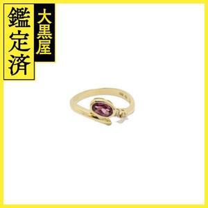 JEWELRY ジュエリー リング 指輪 K18 ゴールド アメジスト ダイヤモンド 0.03ct 11号 【460】2147100522495