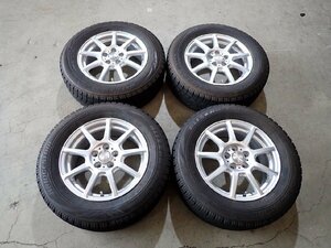 YS11714【送料無料195/65R15】プリウス カローラスポーツなどに トヨタ純正ナット対応アルミ 冬タイヤ ★15×6J 100/5H ET43★