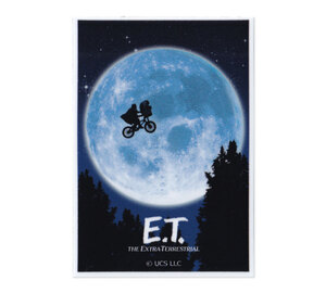 E.T. ステッカー アメリカン 映画 おしゃれ かっこいい スマホ 車 バイク カーステッカー ポスター ミニステッカー 月と自転車