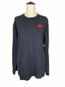 PLAY COMME des GARCONS ロングTシャツ　ブラック　L