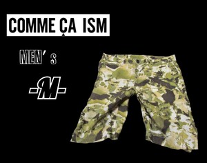 メンズM◇COMME CA ISM◇タイダイ柄リネンショートパンツ