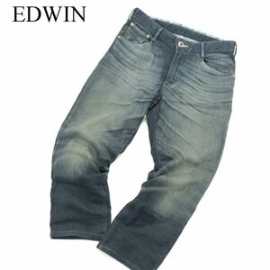 EDWIN エドウィン ER03A ジャージーズ COOL クール★ 加工 ストレッチ アンクル デニム パンツ ジーンズ Sz.S メンズ 日本製　A3B02608_5#P