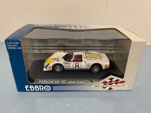 ■エブロ 1/43 1967年 ポルシェ 906 日本GP Carrera 6 ＃8（白/黄）