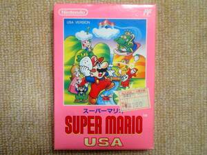 ★送料無料★外箱説明書付★スーパーマリオUSA★SUPER MARIO USA★任天堂★ファミリーコンピュータ★ファミコン★ソフト★