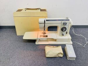 H323-SK10-1346 JANOME ジャノメ MODEL815 工業用ミシン ケース割れ有 針動作確認済