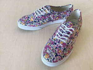 ★【3333円】 24.5cm バンズ オーセンティック 花柄 VANS AUTHENTIC LO PRO [ FLORAL ] Violet/True White US6.5/24.5cm