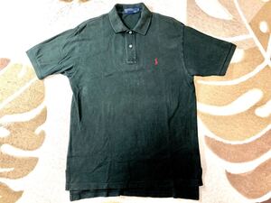 POLO RALPH LAUREN ポロ ラルフローレン US:M 半袖 ポロシャツ 綿100％ 黒