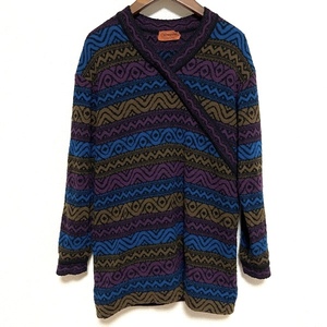 #wnc ミッソーニ MISSONI セーター ニット 42 マルチ イタリア製 総柄 レディース [780751]