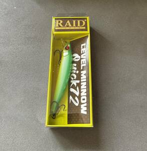 レベルミノー クイック 72 新品 ライムチャート LEVEL MINNOW QUICK レイドジャパン RAID JAPAN 金森