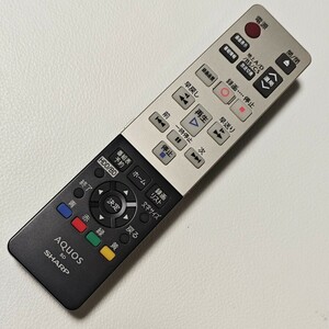 1円スタート 美品 SHARP GA963PA シャープ BDレコーダー BD-H30 BD-H50用リモコン