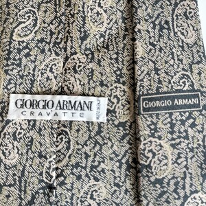 GIORGIO ARMANI(ジョルジオアルマーニ)黒茶涙ネクタイ