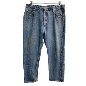 Wrangler デニムパンツ W40 ラングラー リラックスフィット ビッグサイズ ブルー コットン メキシコ製 古着卸 アメリカ仕入 2312-462