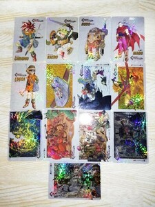 1円～クロノトリガーSFC限定プリズムカード*非売品*鳥山明（Akira Toriyama)原画　デジタルホロ13種　