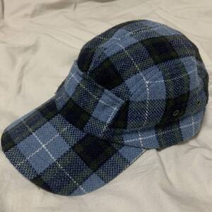 NEW YORK HAT! ワーク・キャップ! ウール! チェック! 4パネル! ポケット! SIZE LARGE! MADE IN USA! アメリカ製